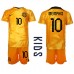 Cheap Netherlands Memphis Depay #10 Home Football Kit Children World Cup 2022 Short Sleeve (+ pants)